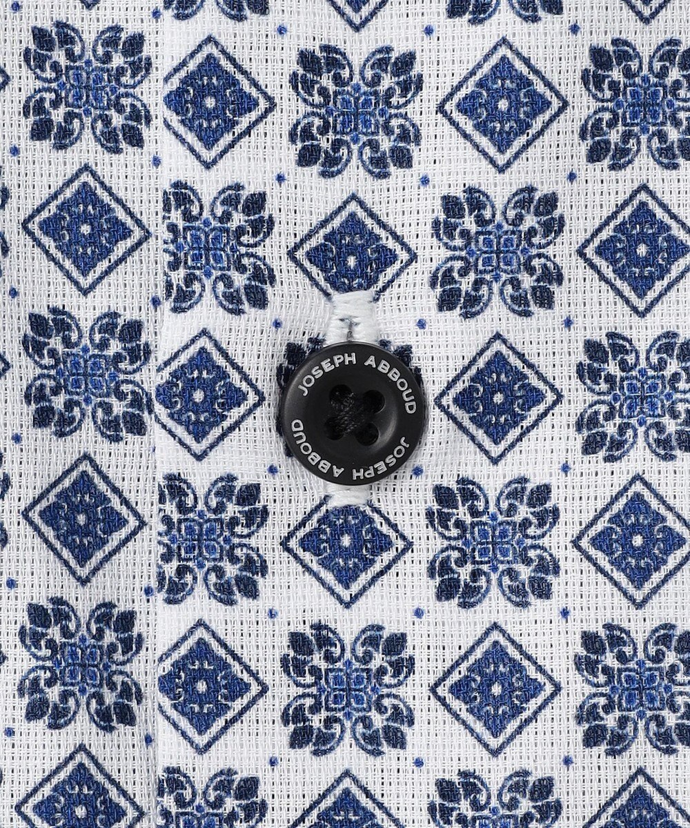 JOSEPH ABBOUD 【キングサイズ・綿100％・JAPANファブリック】パナマボイルプリント 半袖シャツ 