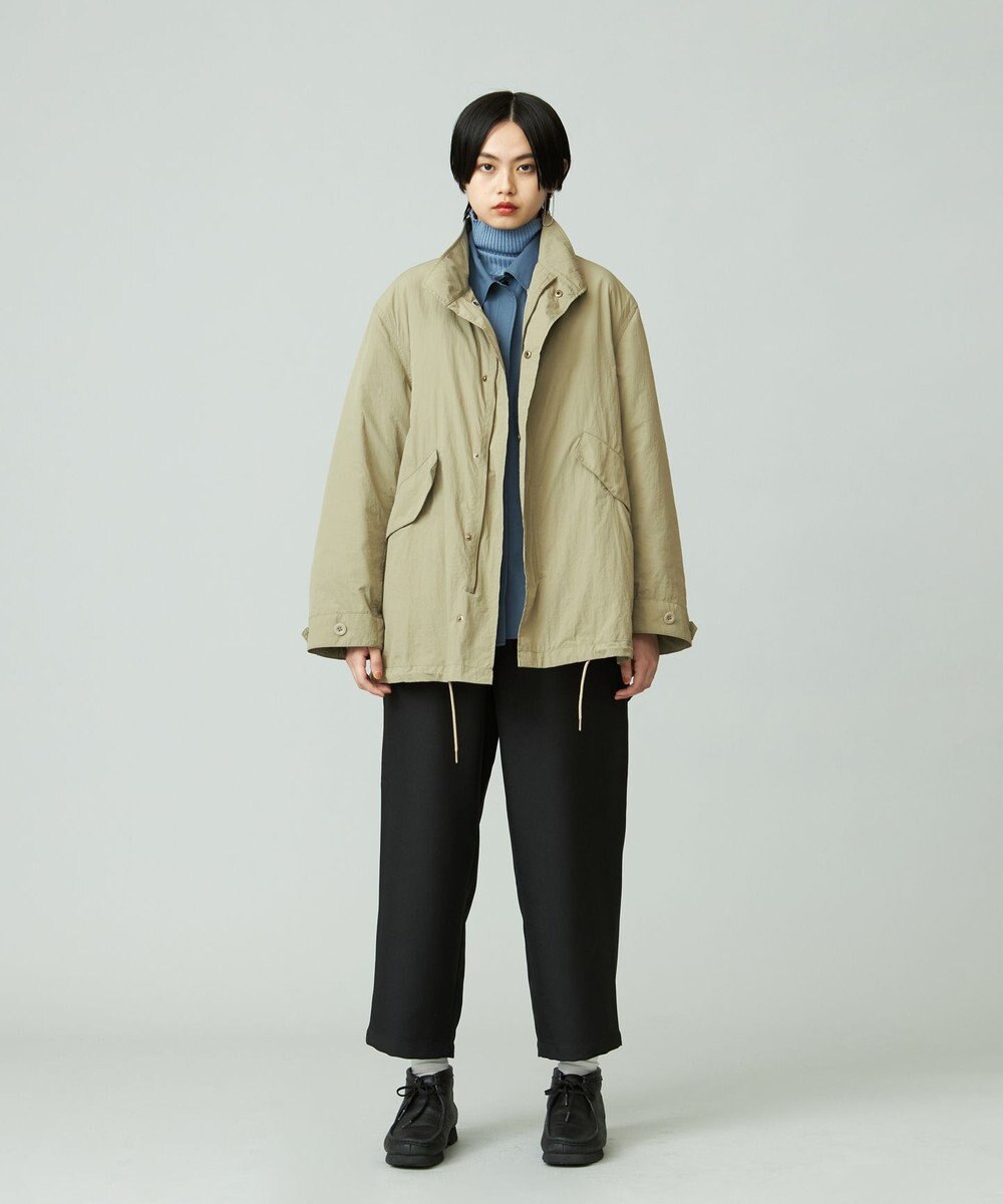 J.PRESS YORK STREET 【UNISEX】ナイロンワッシャーショートモッズコート 