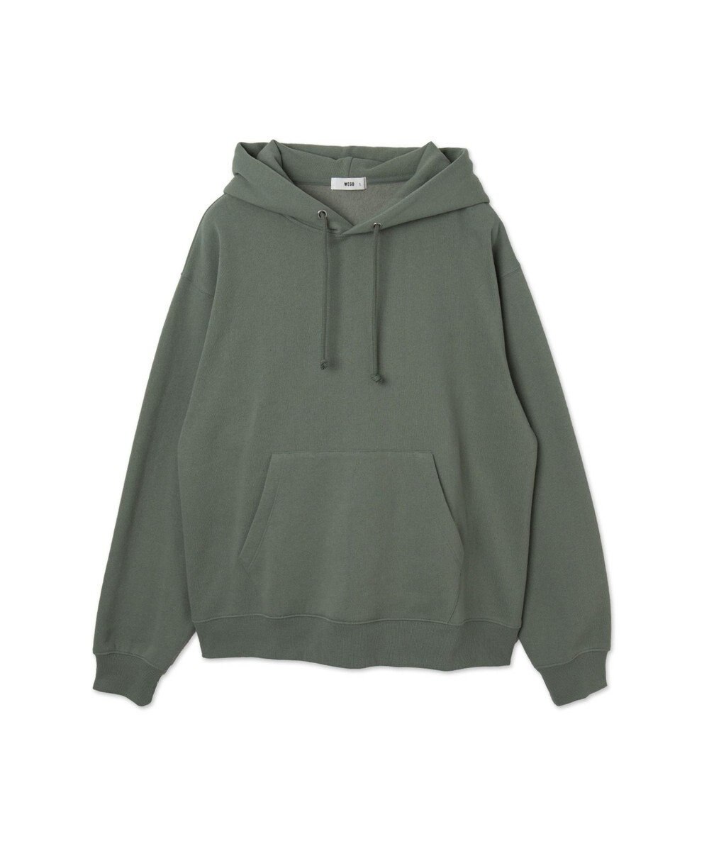 WEGO 【ユニセックス着用ITEM/裏起毛】リラックスフィットスウェットプルパーカー 
