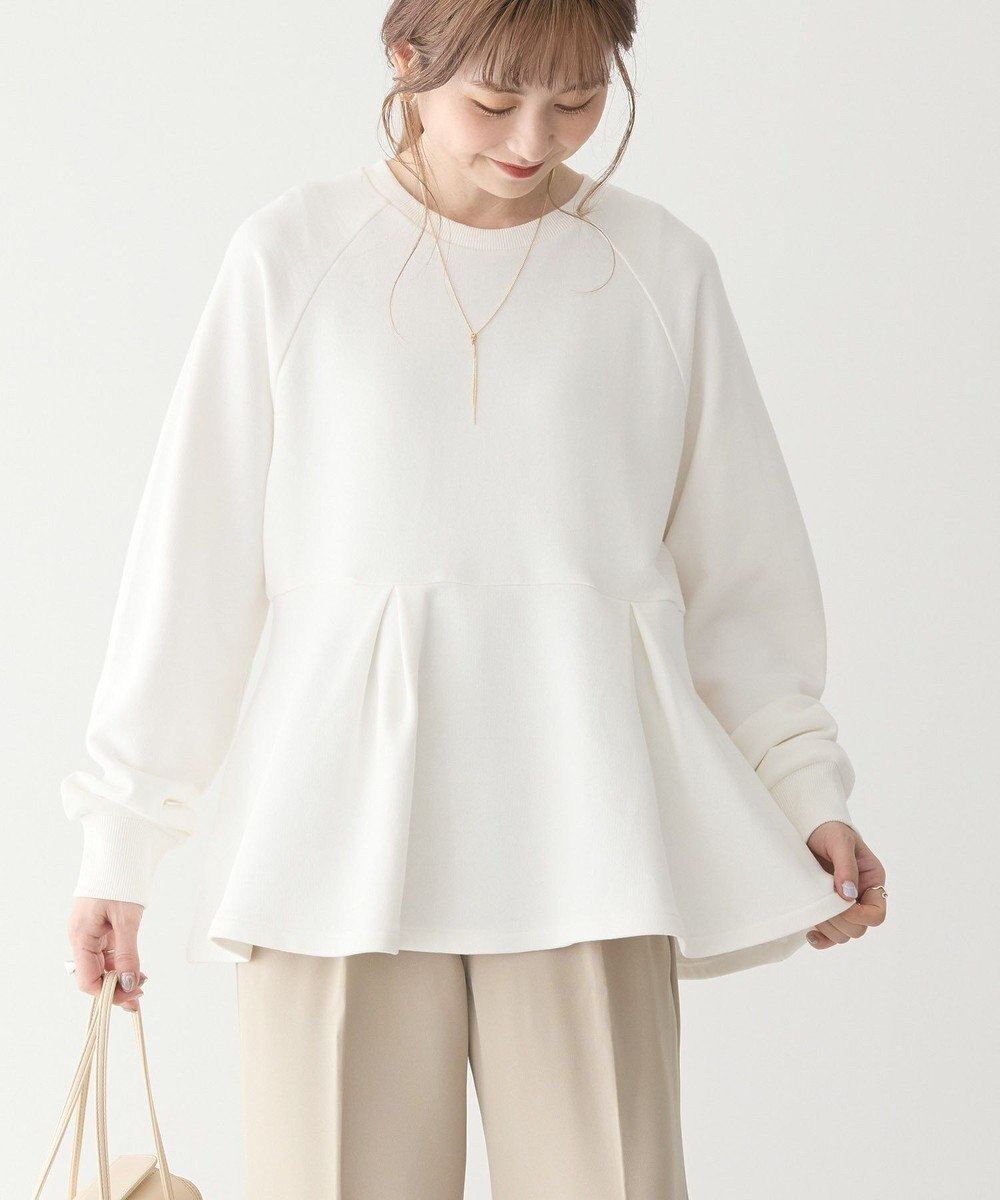 AMERICAN HOLIC 袖ボリュームペプラムスウェット 