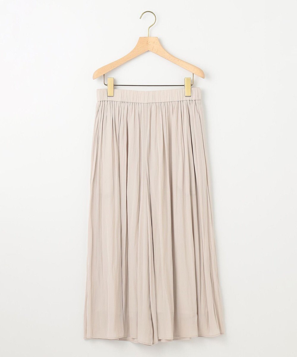 組曲 L 【春夏のNEWカラー登場】ギャザーライトデシン パンツ 