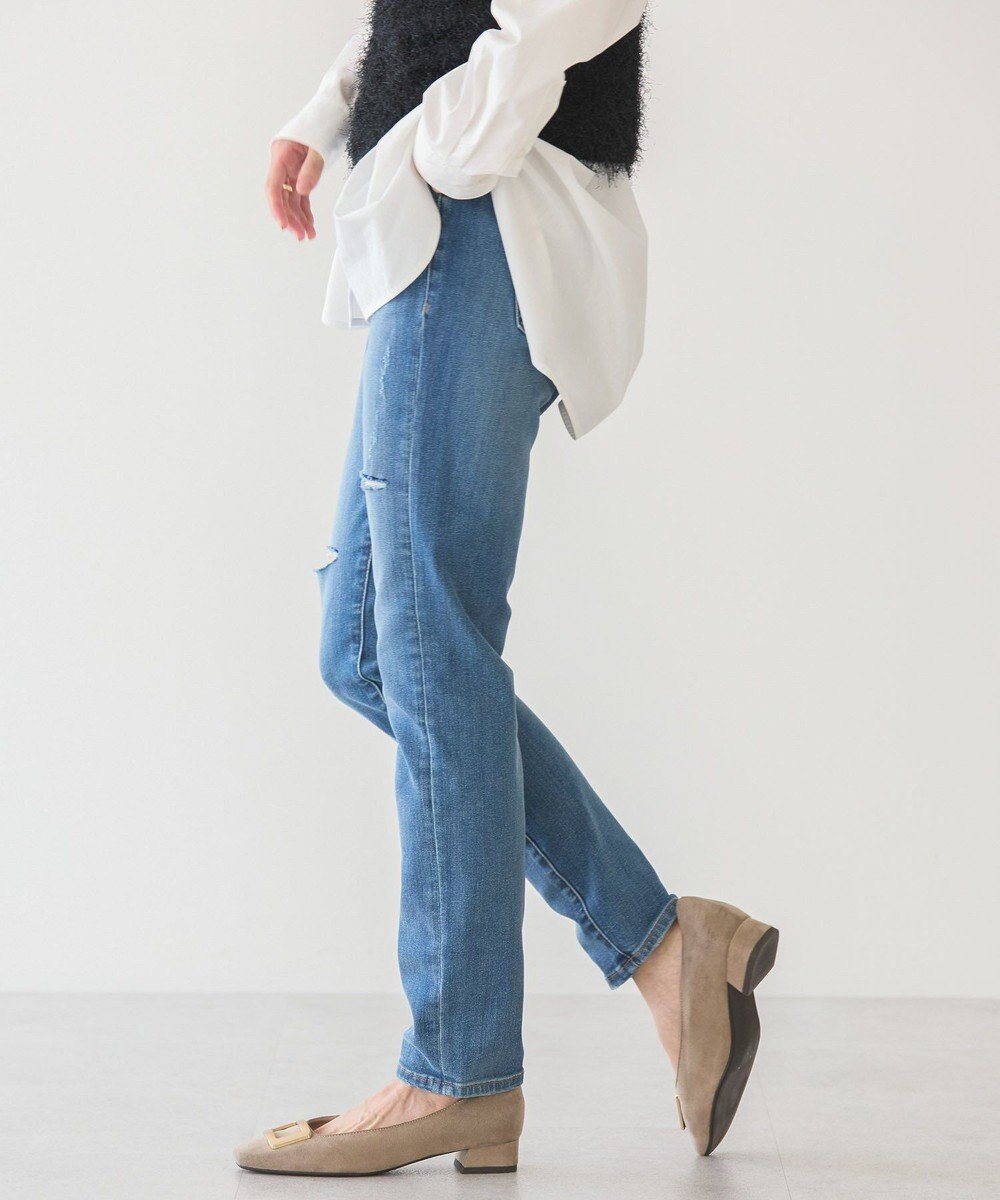 AMERICAN HOLIC スキニーフィットダメージデニム 