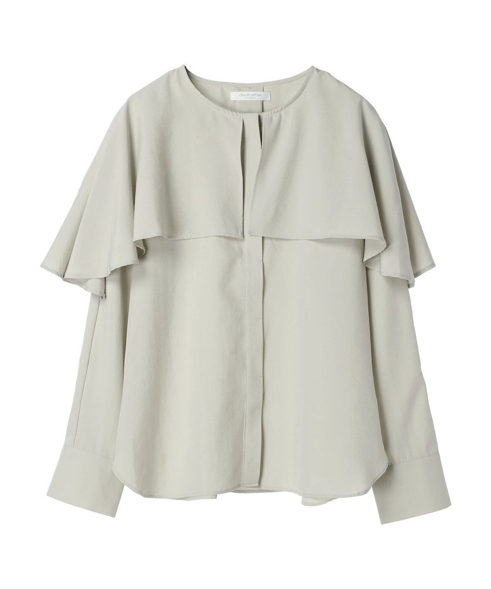 Green Parks ケープ風ブラウス 