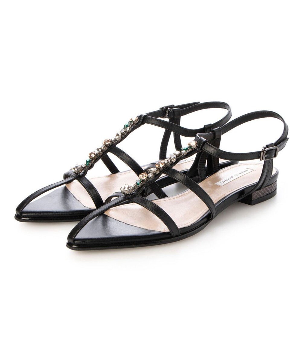 MODE ET JACOMO <MODE ET JACOMO>ポインテッドトゥTストラップサンダル 