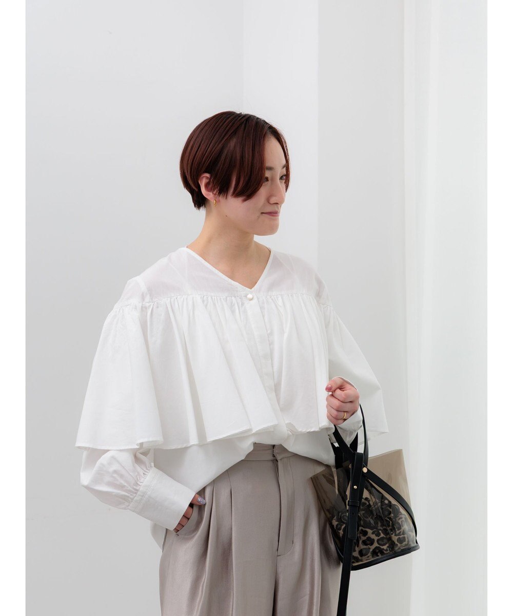 Te chichi ビッグフリルブラウス 