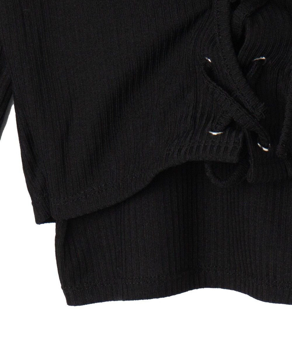 WEGO レイヤードレースアップ長袖トップス 