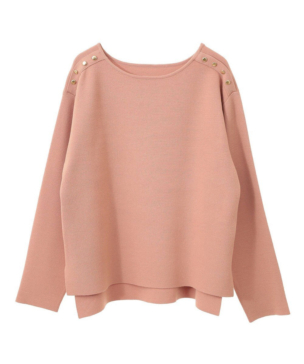 YECCA VECCA ミラノリブ金釦ニット 