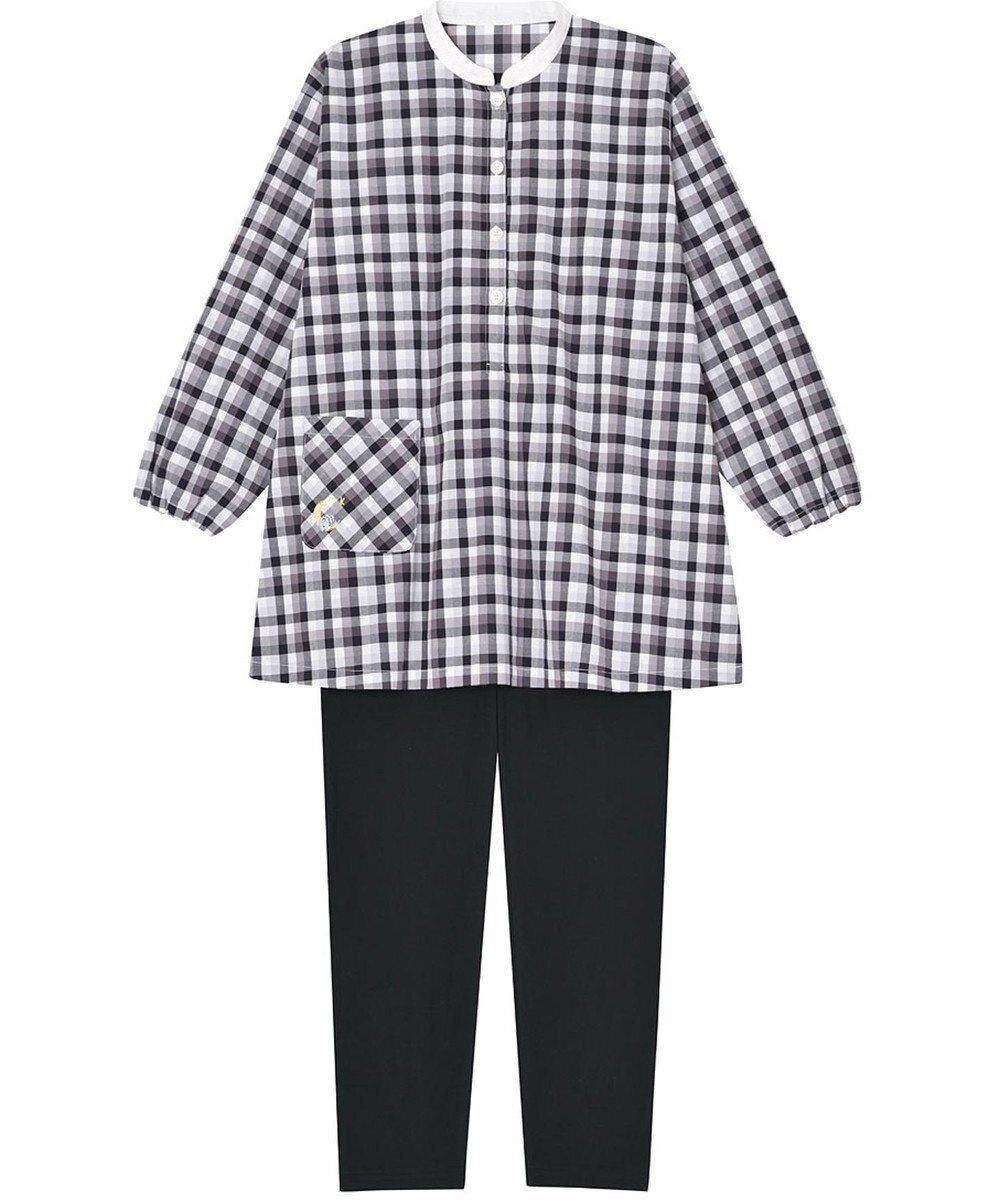 Wing 【パジャマ】長袖・長ズボン　綿100%　チェック柄　ウイング／ワコール　EP4000 