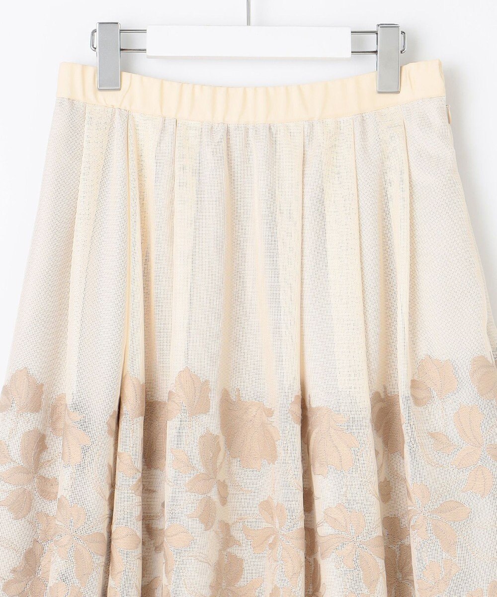 自由区 【Premium Collection】フラワーエンブロイダリーチュール  スカート 