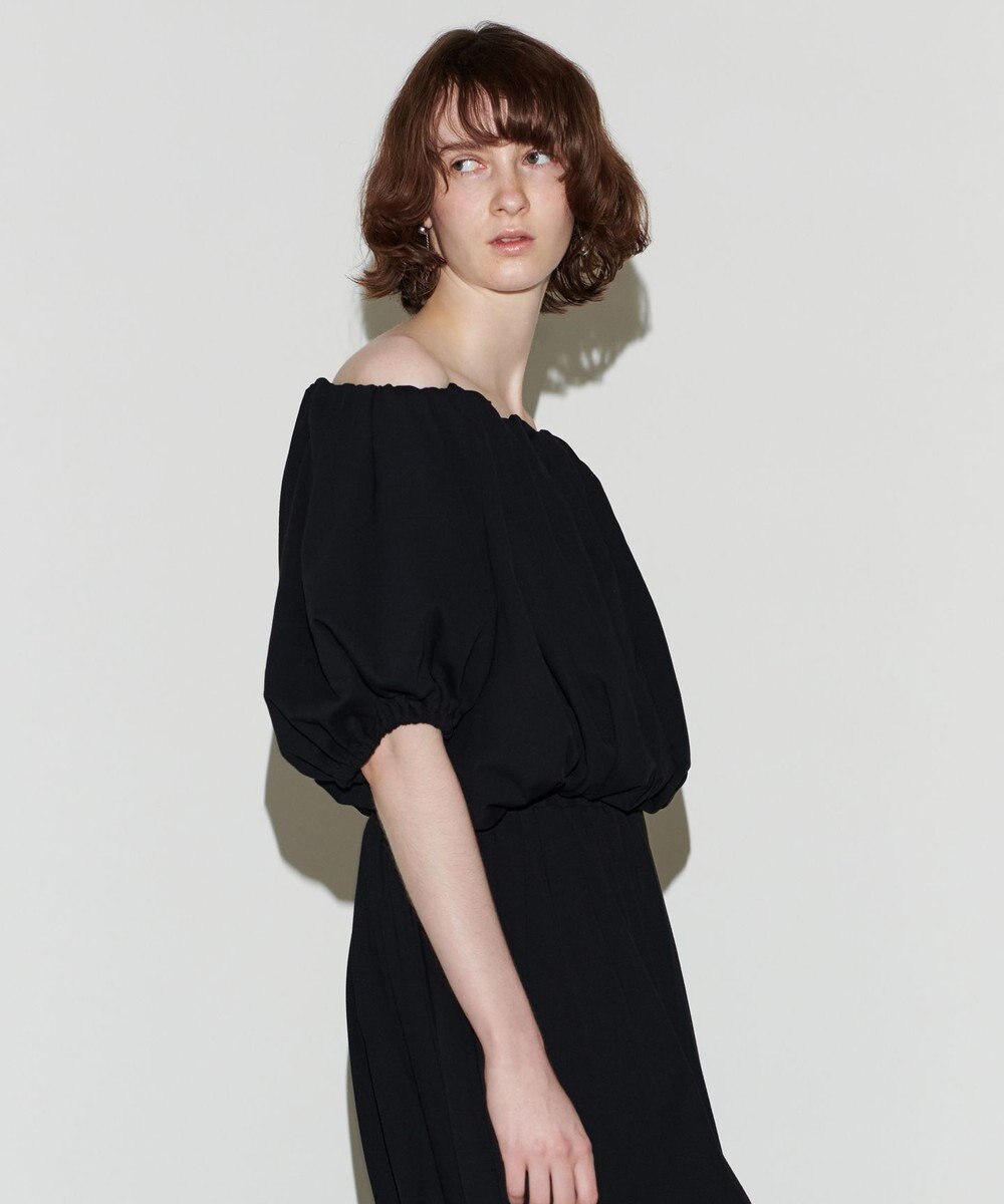 NAVE 【Nave 　洗える・接触冷感】クロップドジャージーブラウス 