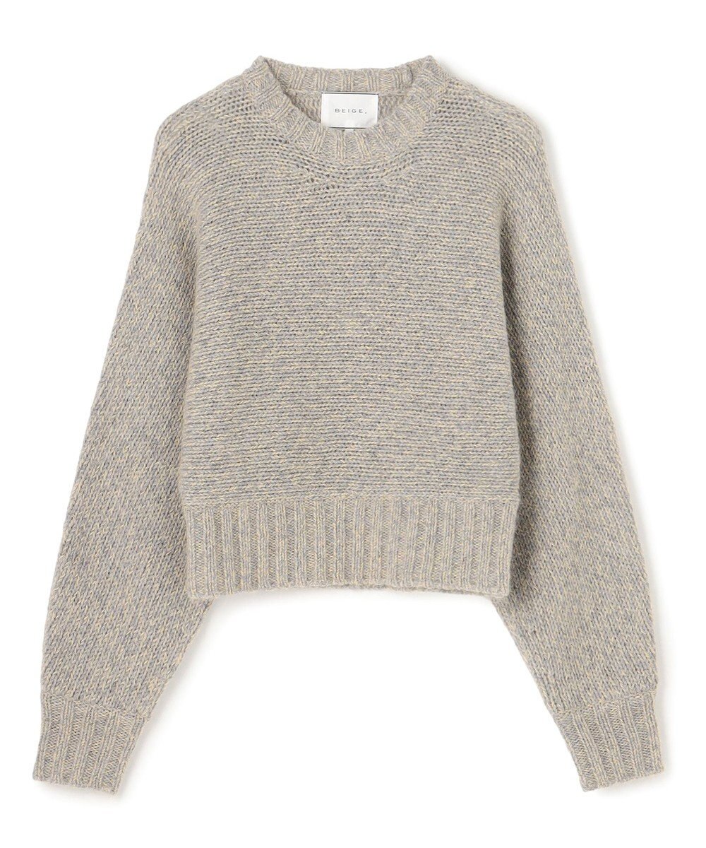 BEIGE， MARANA / モヘア混ミックスドルマンニット 