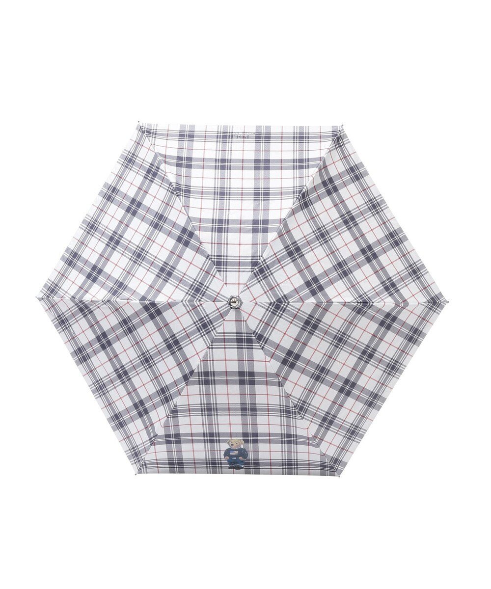 MOONBAT POLO RALPH LAUREN 遮光 晴雨兼用 折りたたみ日傘 チェック ポロベア 