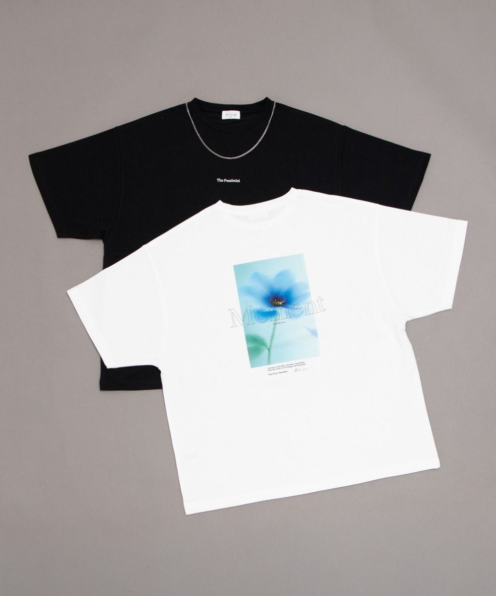 WEGO アクセ付きフォトグラフィックT（SS） 