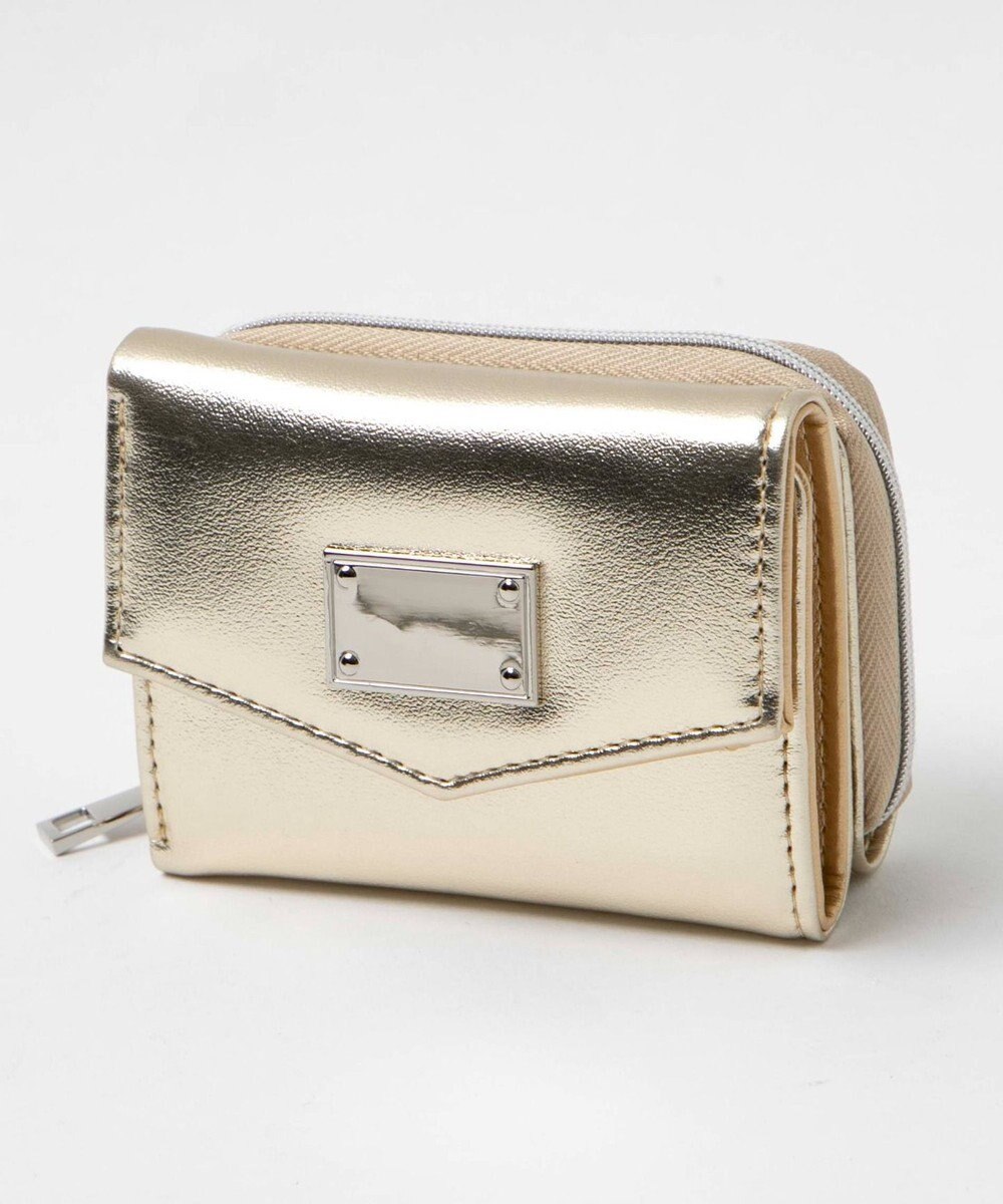 WEGO メタリックプレートウォレット 