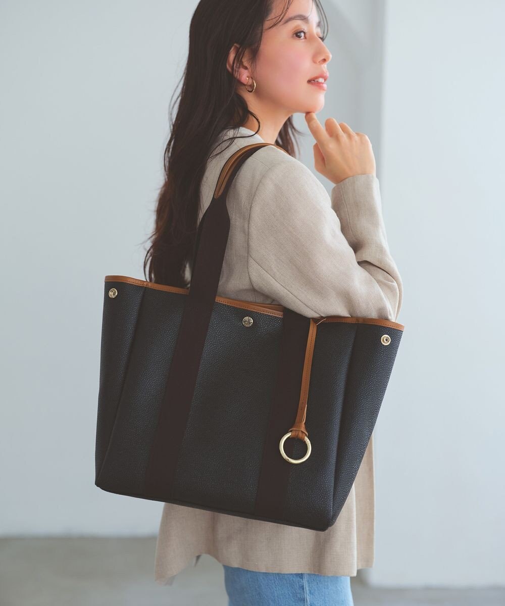 TOPKAPI 【Breath TOPKAPI】SCOTCH GRAIN スコッチグレイン ロングハンドル 2way トートバッグ チャーム付き　A4 