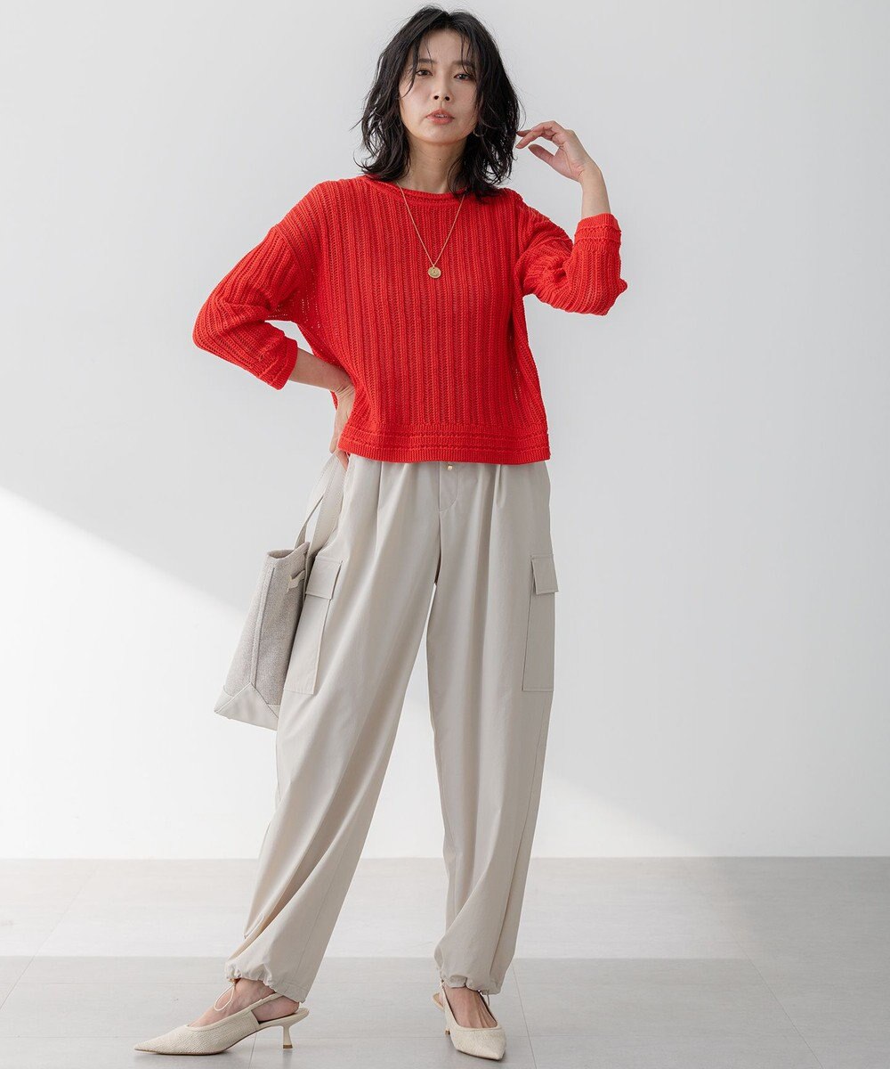 23区 【撥水加工/洗える】ナイロン2WAYストレッチ パラシュート パンツ 