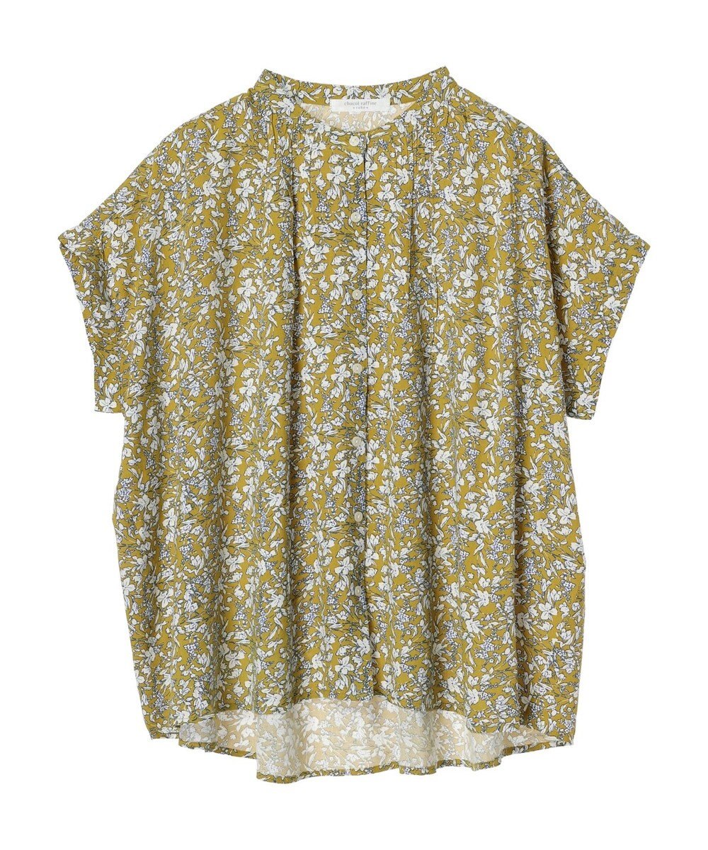 Green Parks アソート柄さらっとレーヨンブラウス 