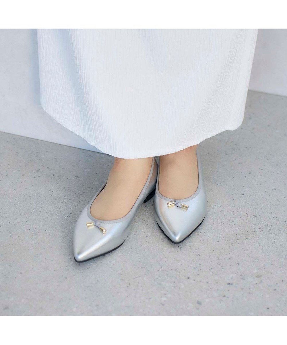 MODE ET JACOMO <carino>【レイン対応】中敷きデザインバレエシューズ 