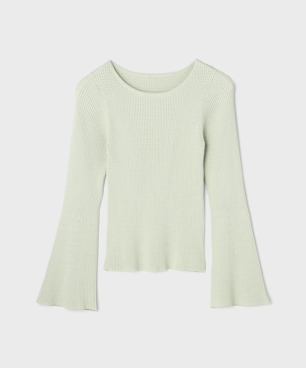 GRACE CONTINENTAL アイレットリブニットトップ 