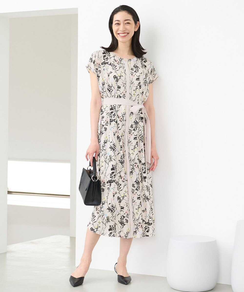 自由区 S 【ご好評につき追加生産・新色追加】ハーバルフロープリント ワンピース 
