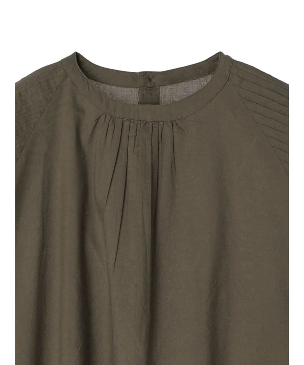 CRAFT STANDARD BOUTIQUE モチーフ刺繍ピンタックブラウス 