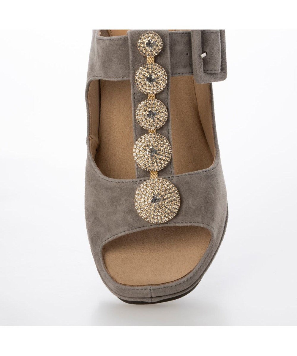 MODE ET JACOMO <D'ICI>ビジューモチーフTストラップサンダル 