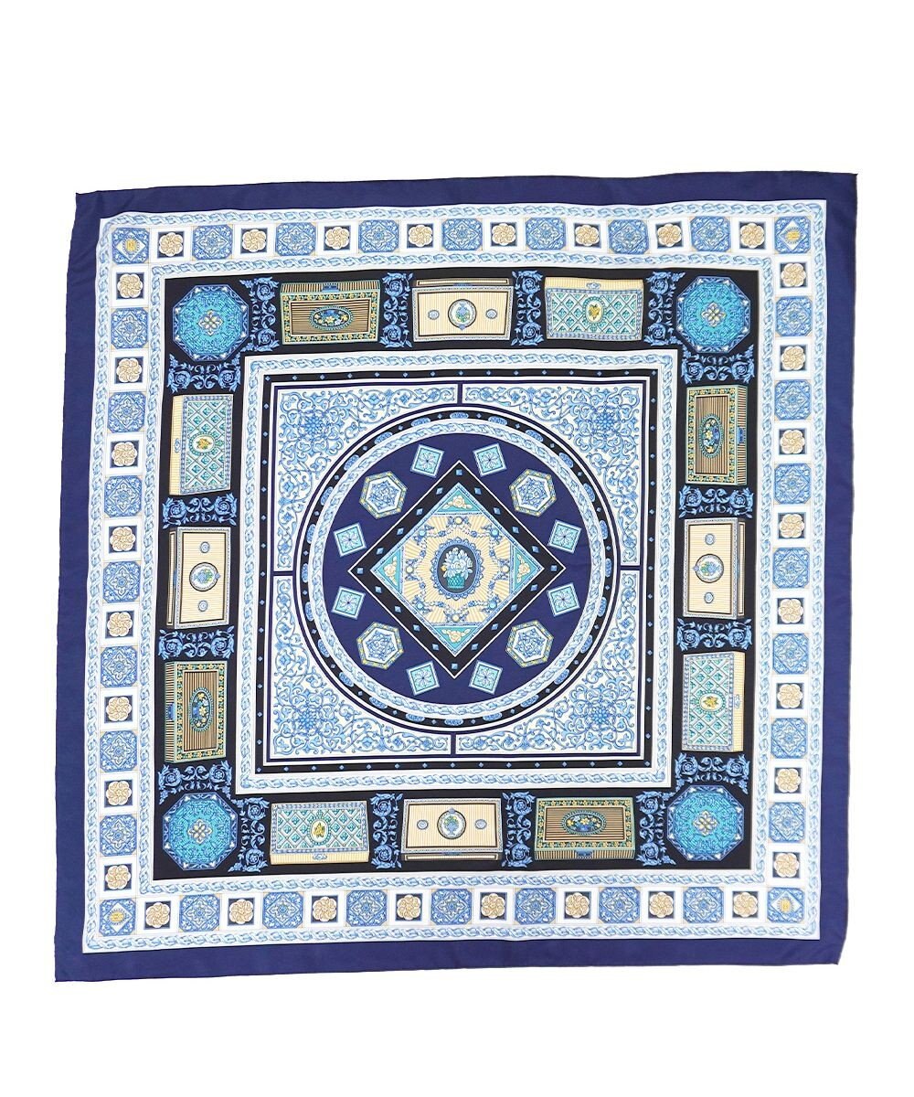 Marca 【伝統横濱スカーフ】宝石箱  大判 シルクツイル スカーフ 