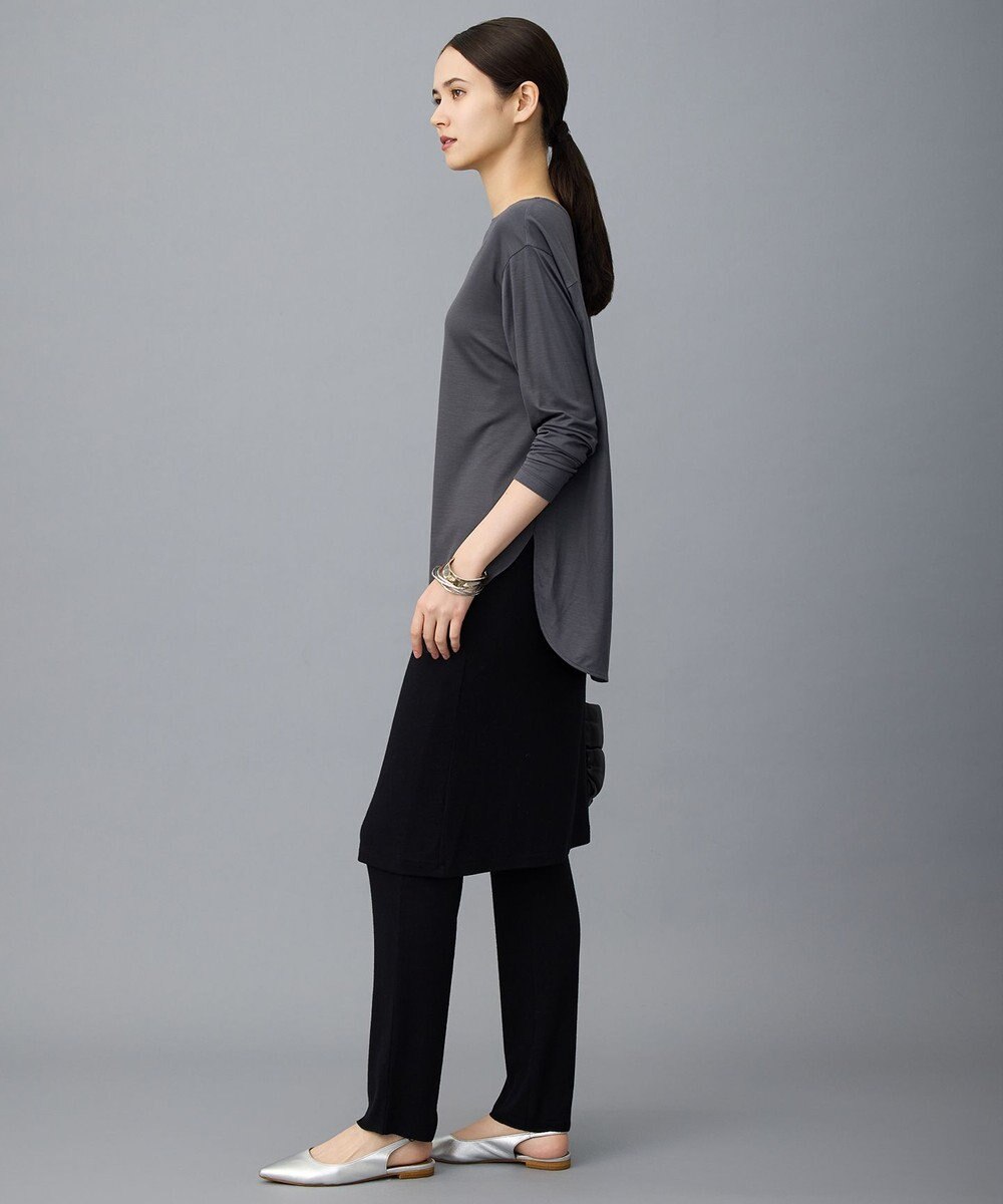 自由区 L ブラウスライクジャージー カットソー 