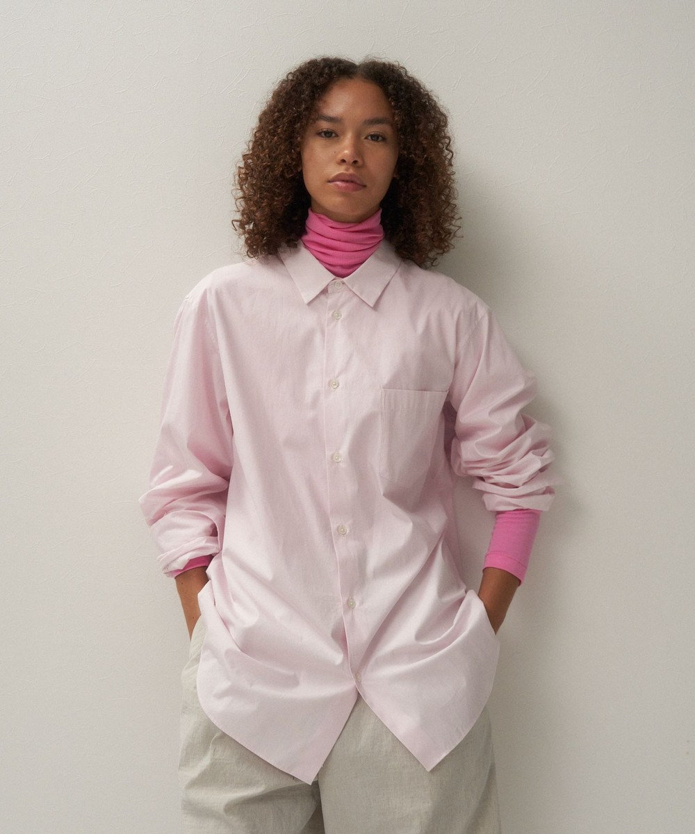 ATON GIZA BROAD | スタンダードシャツ - UNISEX PINK