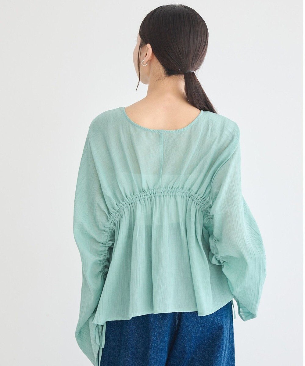 earth music&ecology ワッシャードロスト羽織りシャツ 