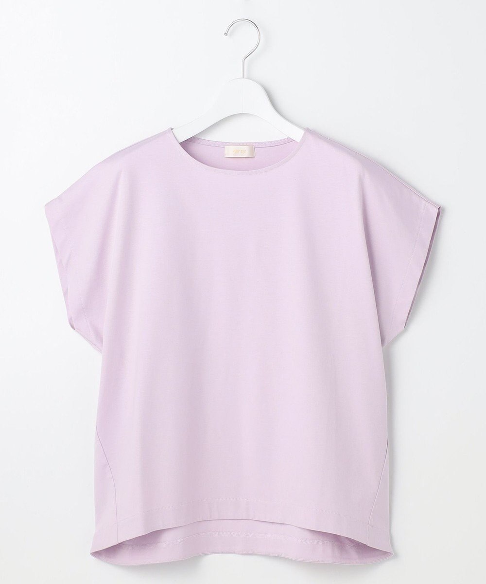 ANY SIS L 【シルクタッチさら魅せTシャツ】後ろコクーン プルオーバー 