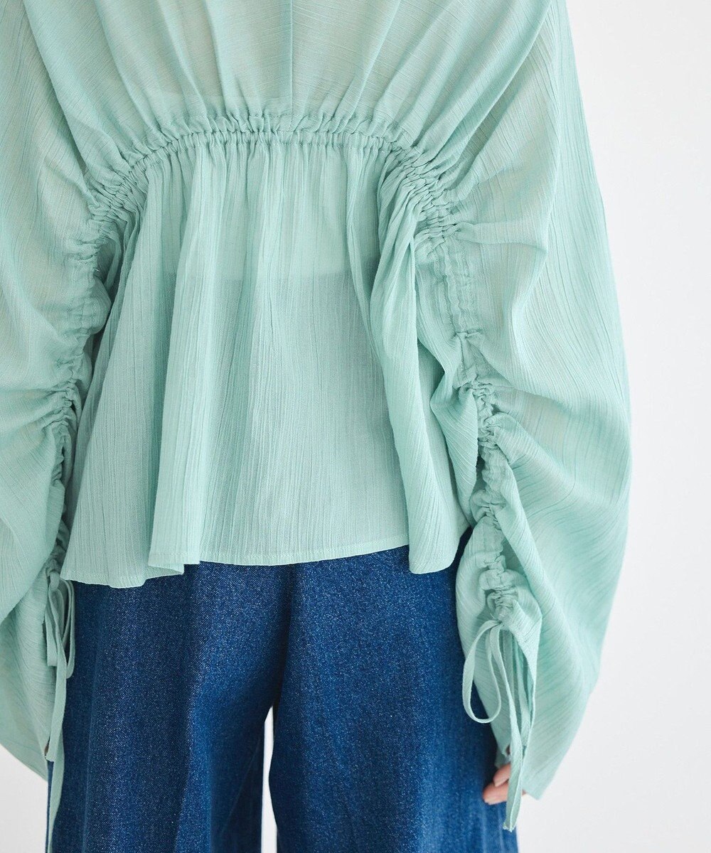 earth music&ecology ワッシャードロスト羽織りシャツ 