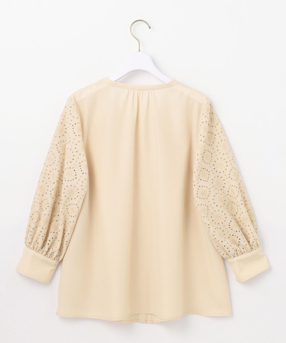 ANY SIS S 【洗える】エンブロイダリーコンビ ブラウス 