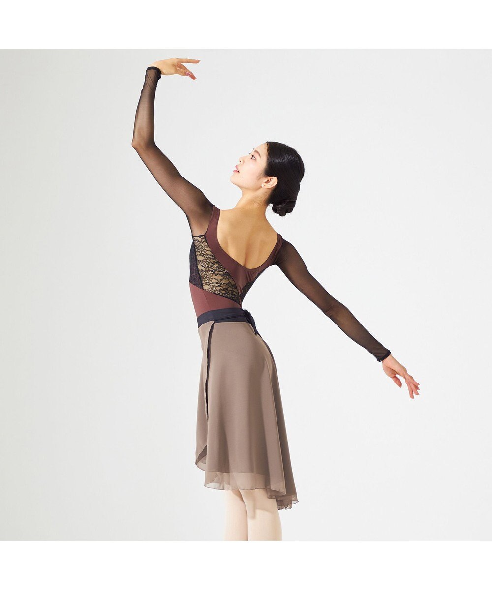 Chacott ◎【AKANE TAKADA】ロングスリーブレオタード 