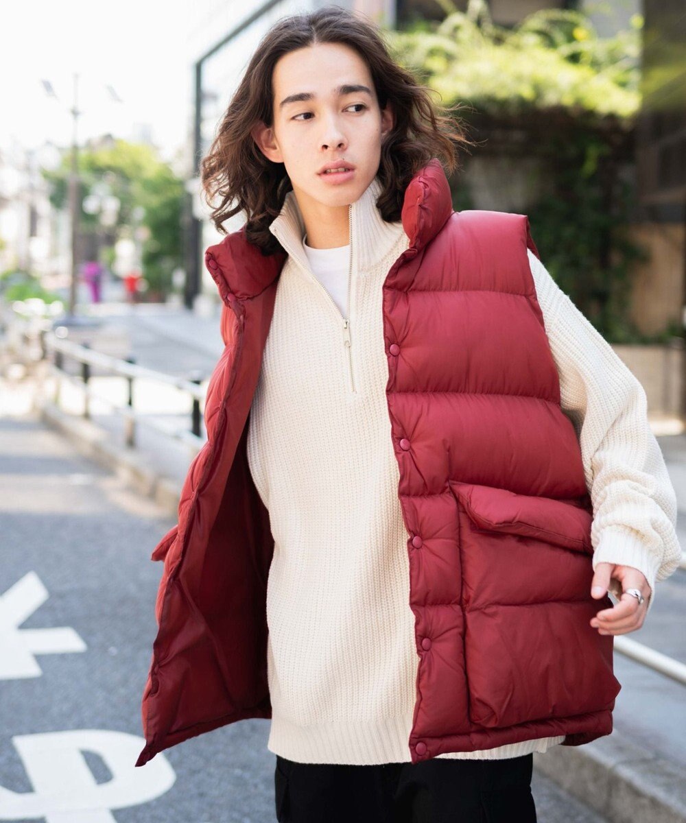 WEGO カラーナイロンパテッドベスト 