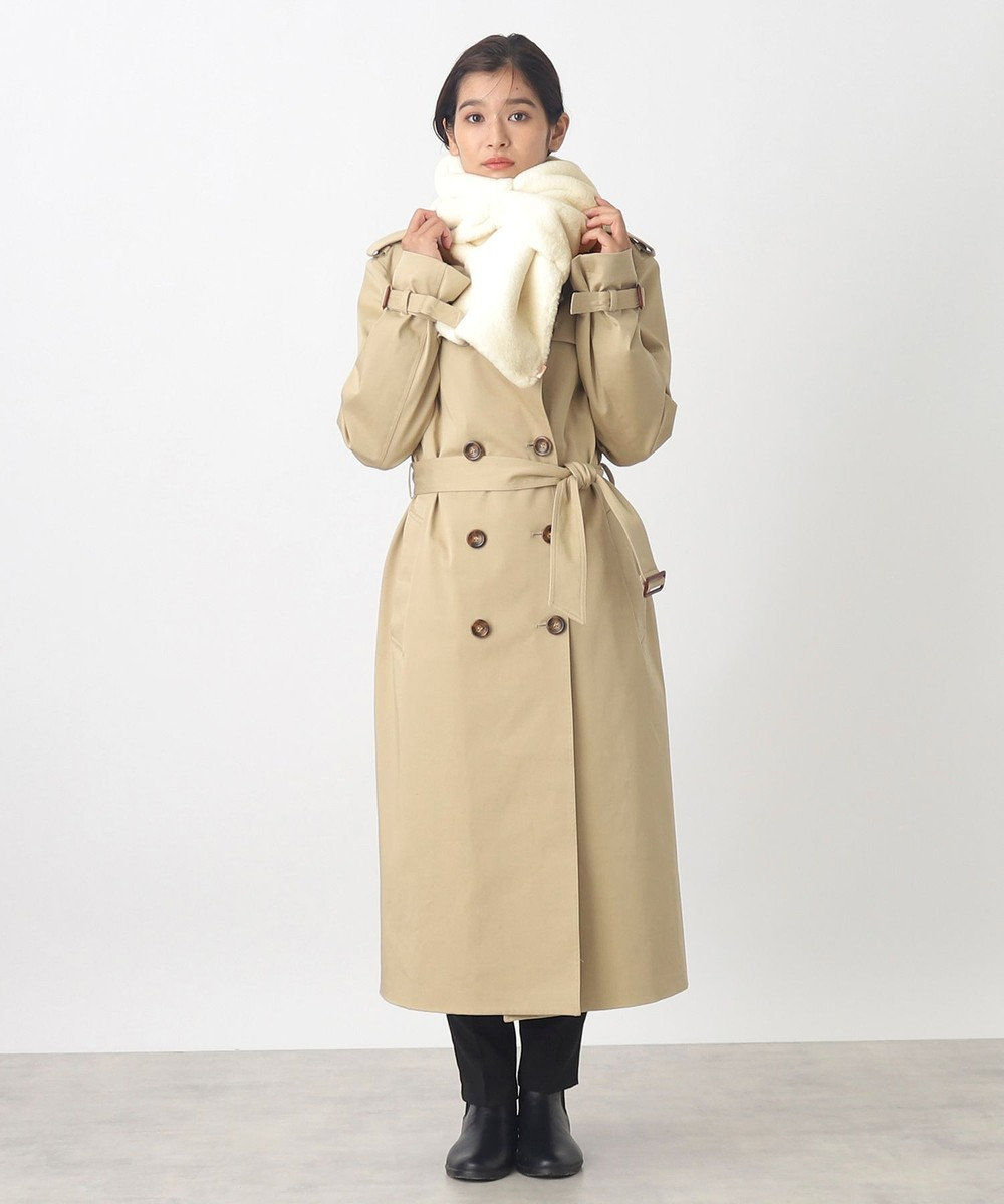 MOONBAT 【WEB限定ラッピング袋付】PAUL & JOE ACCESSOIRES フェイクファービッグリボンマフラー 