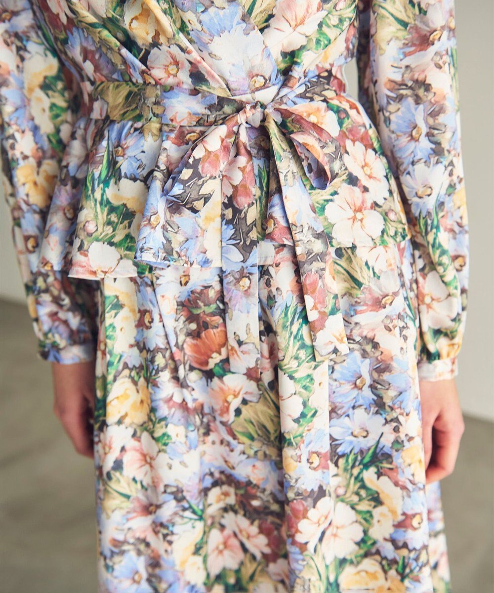 GRACE CONTINENTAL グラデフラワープリントトップ 