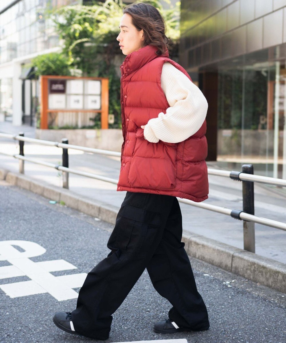 WEGO カラーナイロンパテッドベスト 