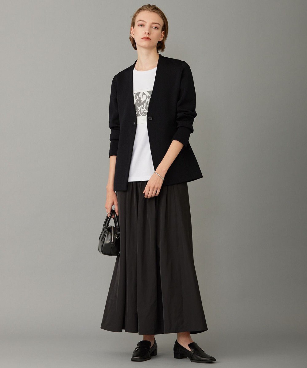 ICB 【洗える】シンセティックヤーンスムース ニットジャケット 