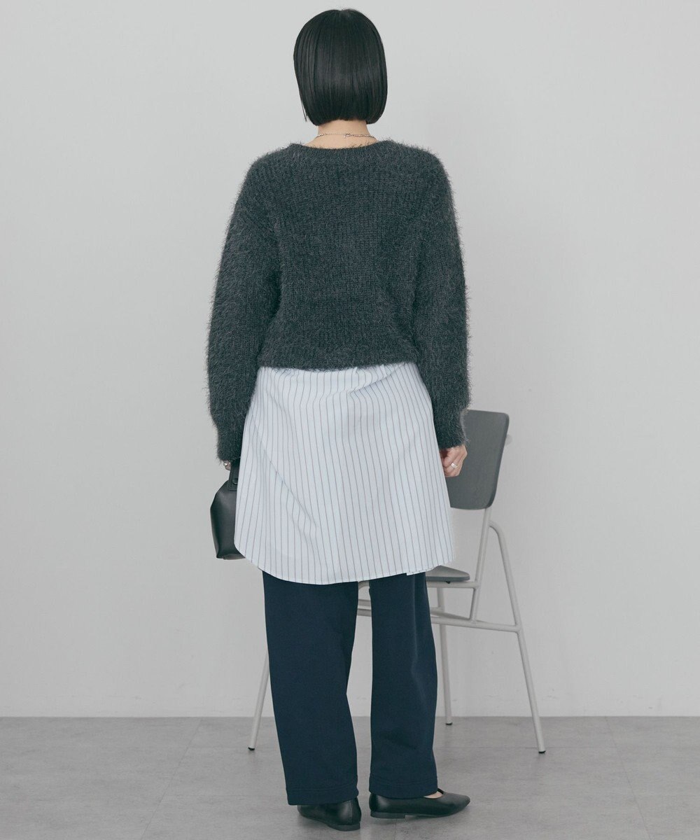 AMERICAN HOLIC 【WEB限定】フェザーゆるニットプルオーバー 