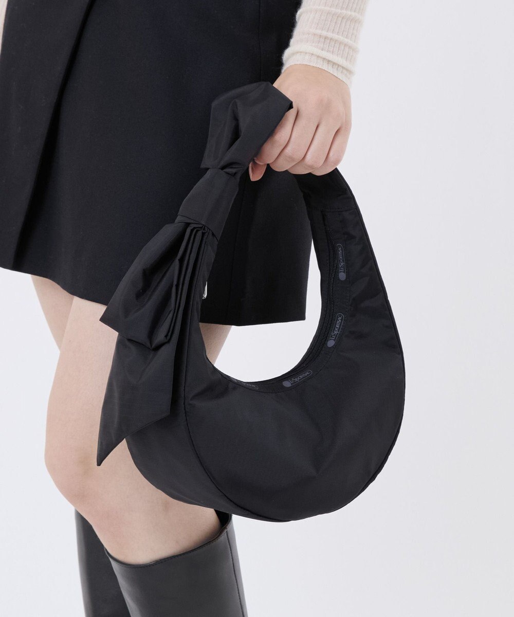 LeSportsac BOW CRESCENT SHOULDER/ブラックボウズ 