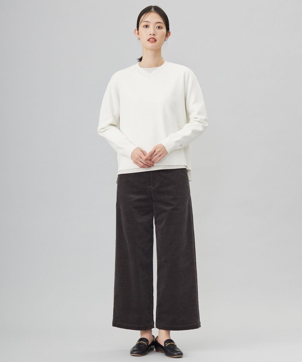 J.PRESS LADIES L 【洗える】FINE SWEAT ニット 