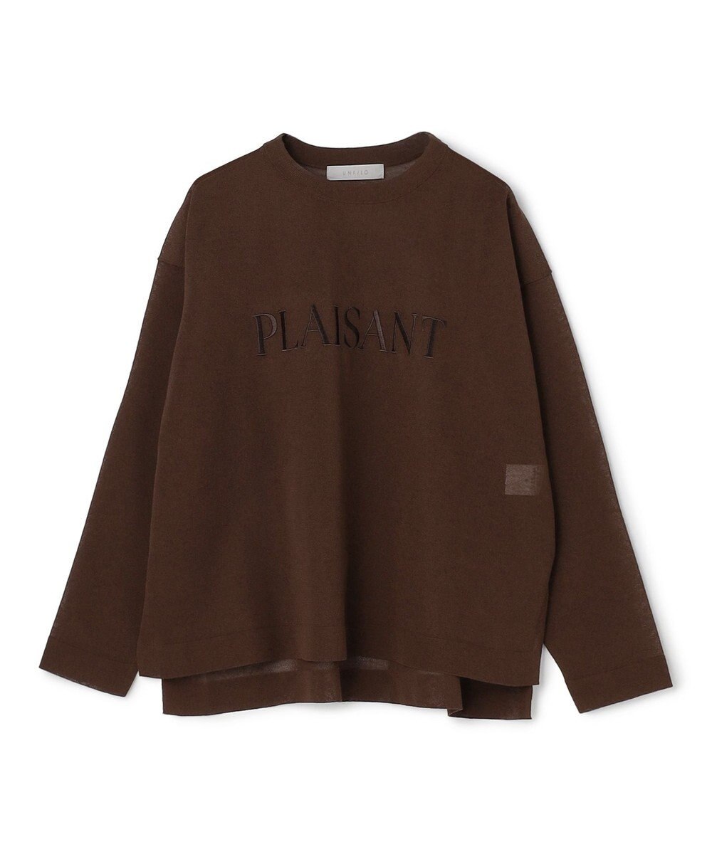 UNFILO シアーフォルムニット クルーネック 