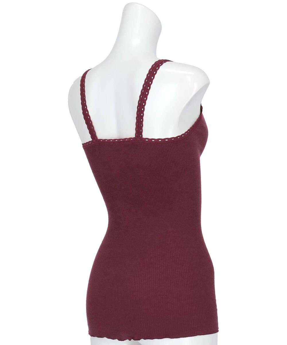 AMPHI あったかインナー 薄手 リブ素材 キャミソール UWF160 アンフィ／ワコール 