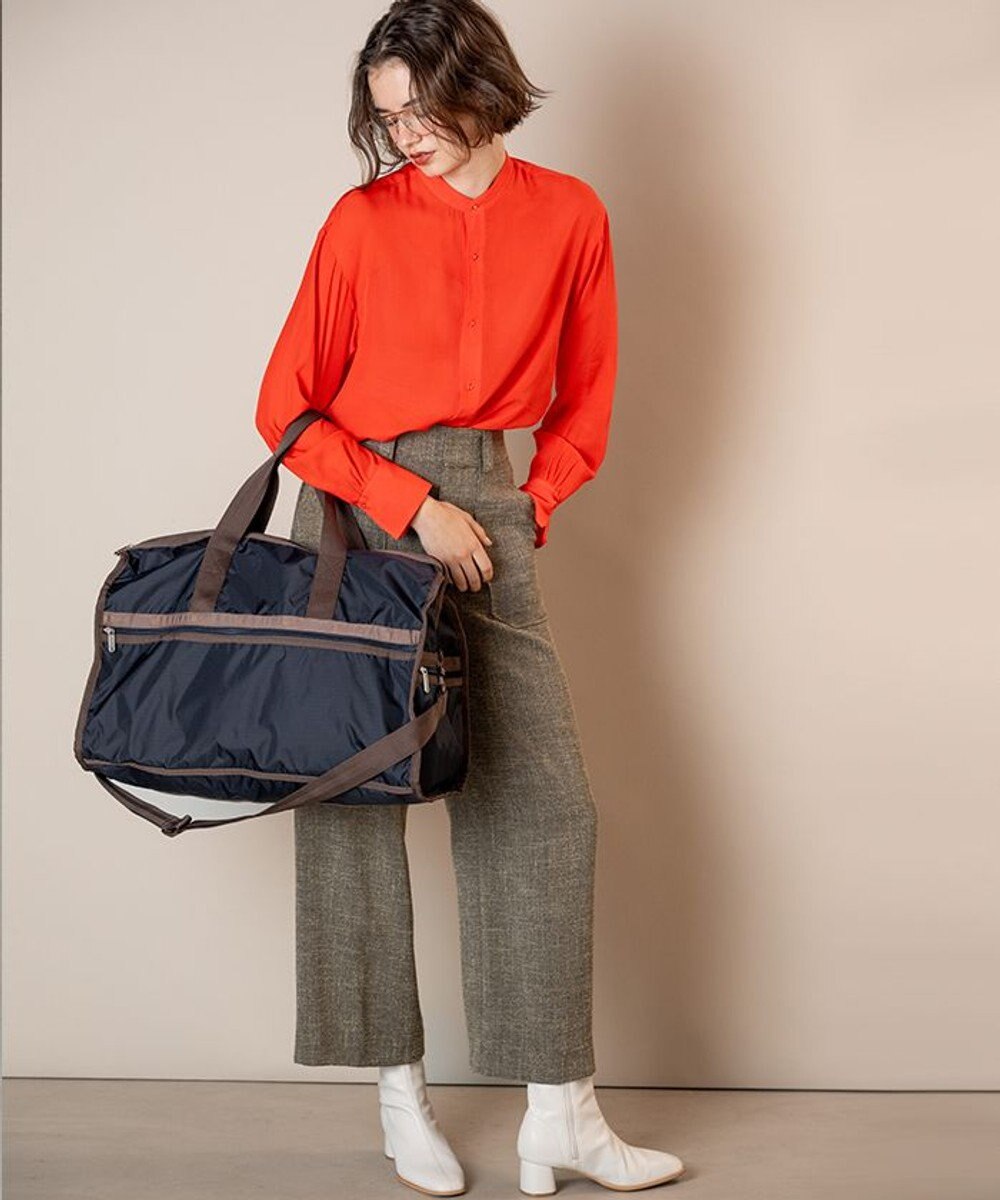 LeSportsac DELUXE LG WEEKENDER/ディープシー/ダークチョコレート 