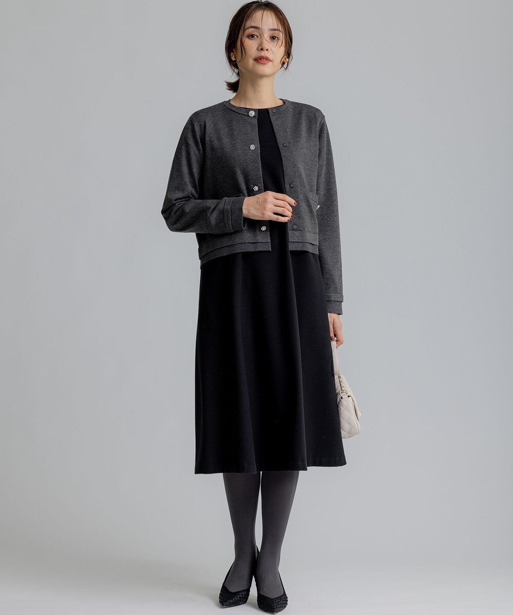 組曲 ビジューニット カーディガン 