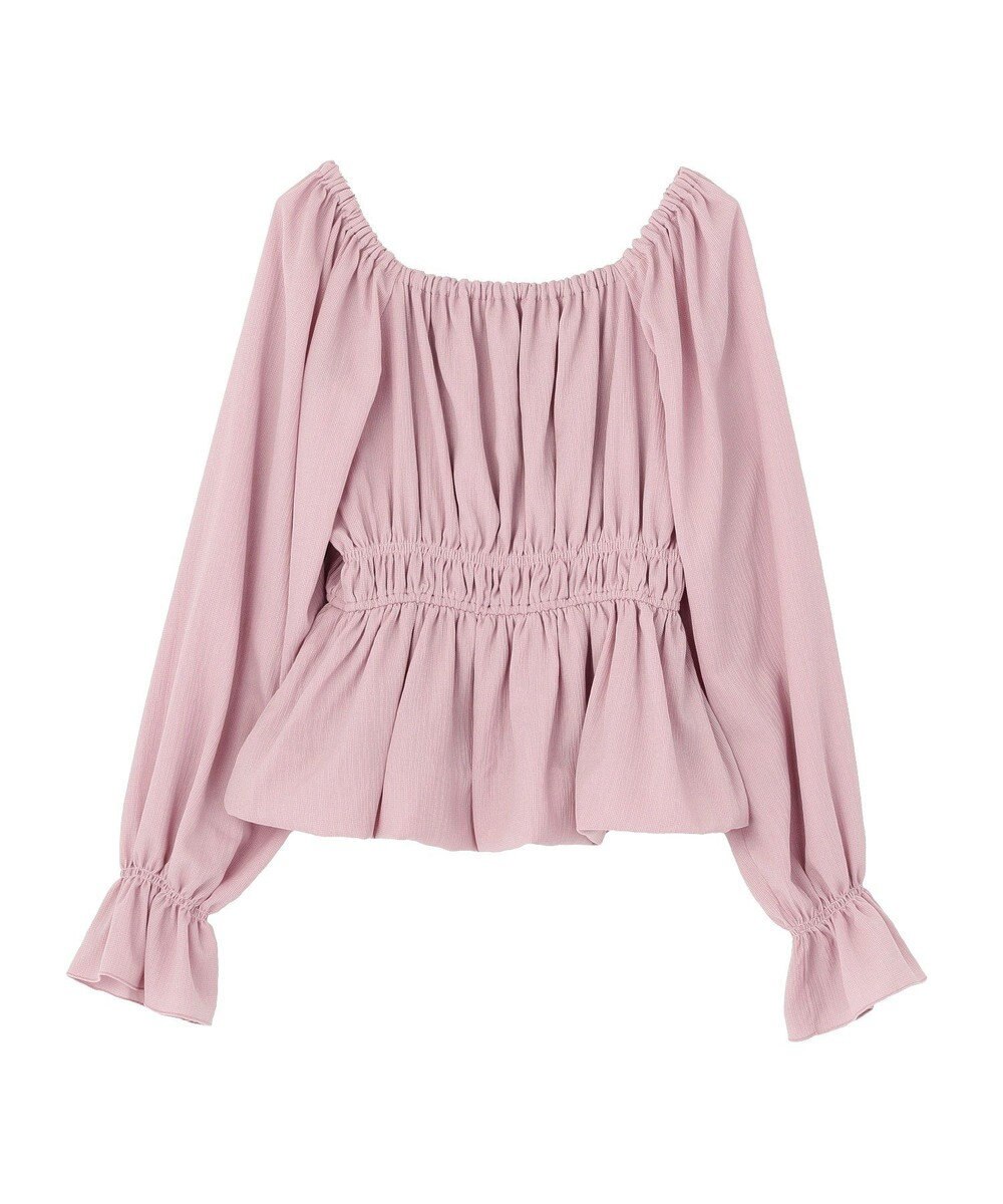 earth music&ecology バルーンヘムブラウス 