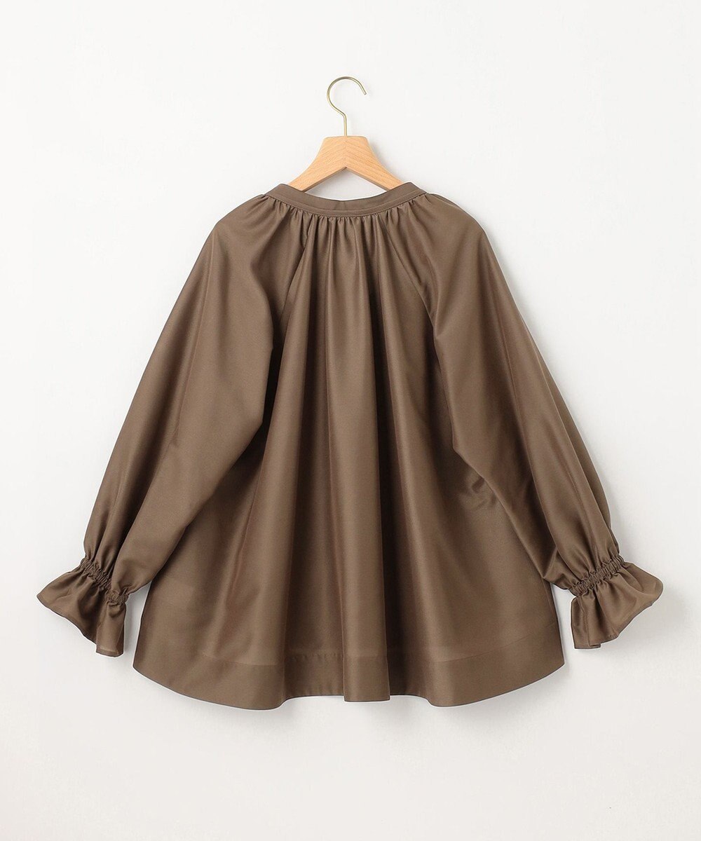 組曲 S 【洗える・涼感】シアーボイルギャザー ブラウス 