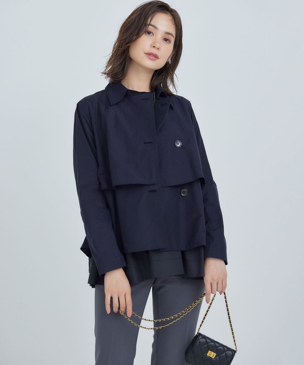 組曲 L タイプライター ショートトレンチコート 