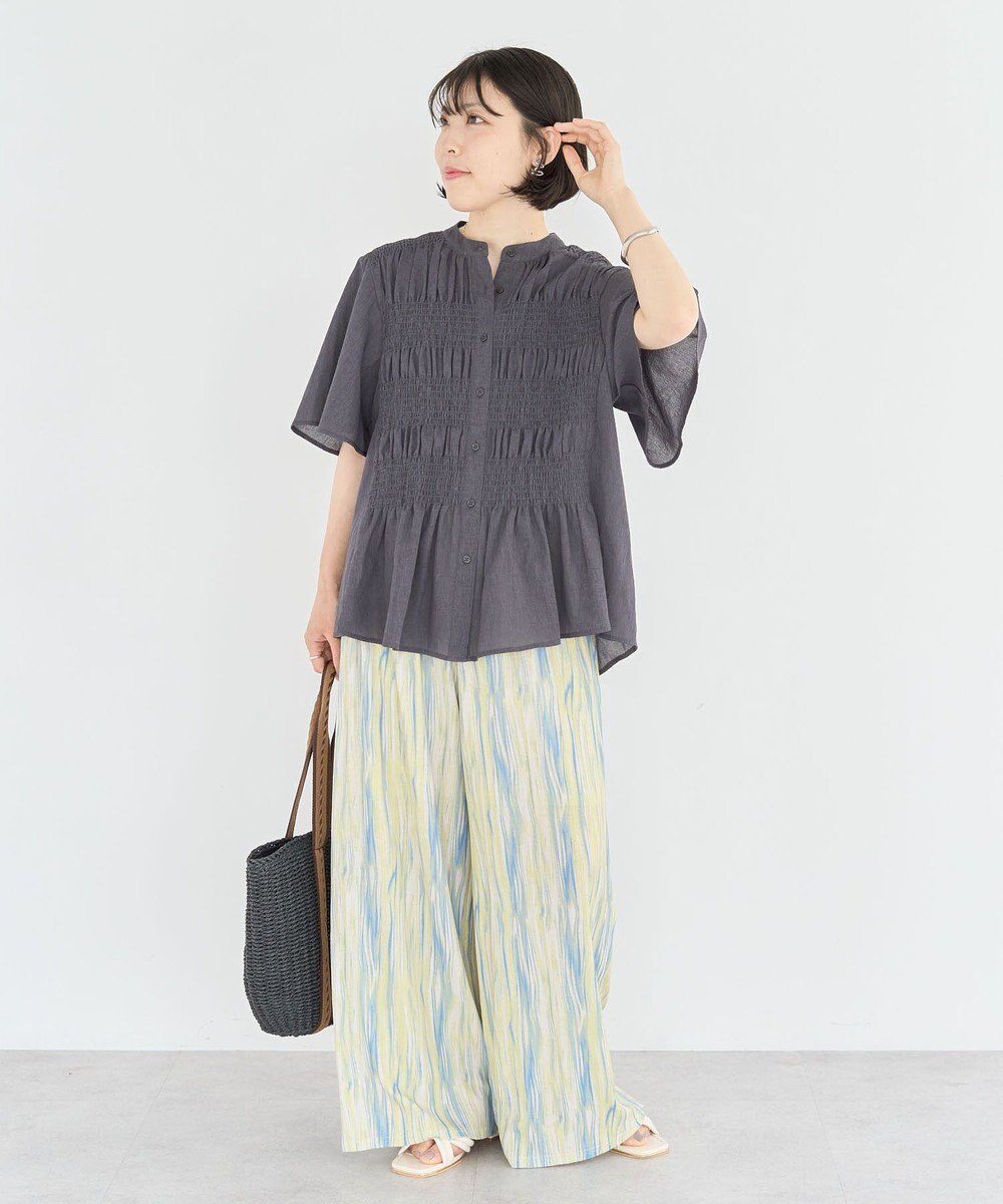 Green Parks ＳＥＴ２点マジョリカシャーリングブラウス＋タンク 